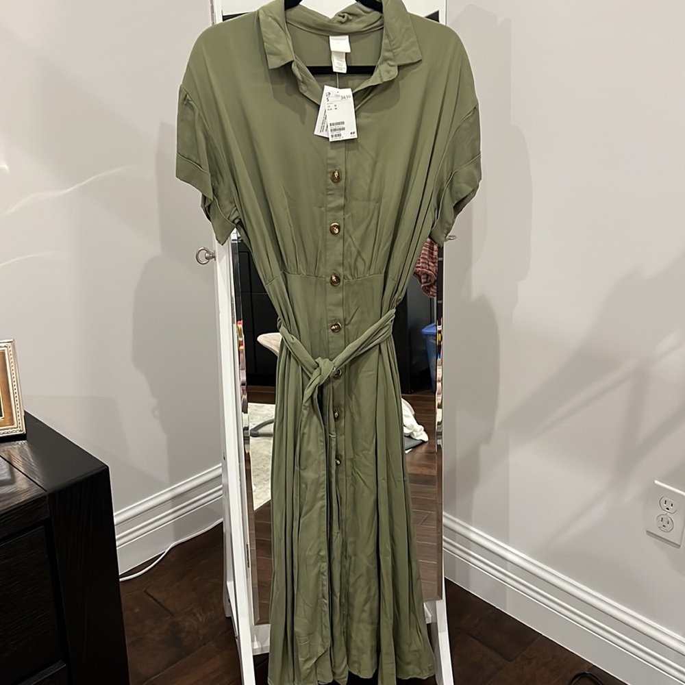 NWT H&M Army Green Dress NWT